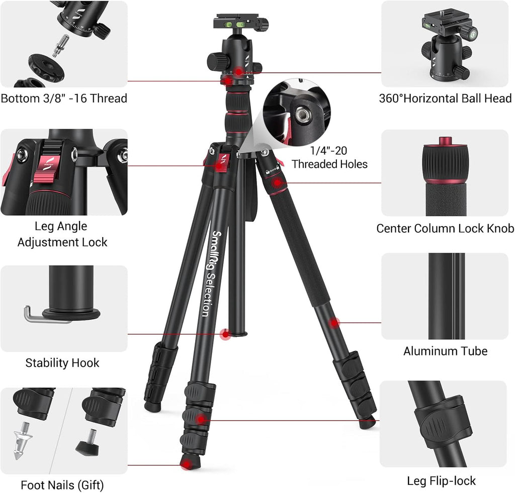 Foldable Aluminum Camera Tripod & Monopod N771031