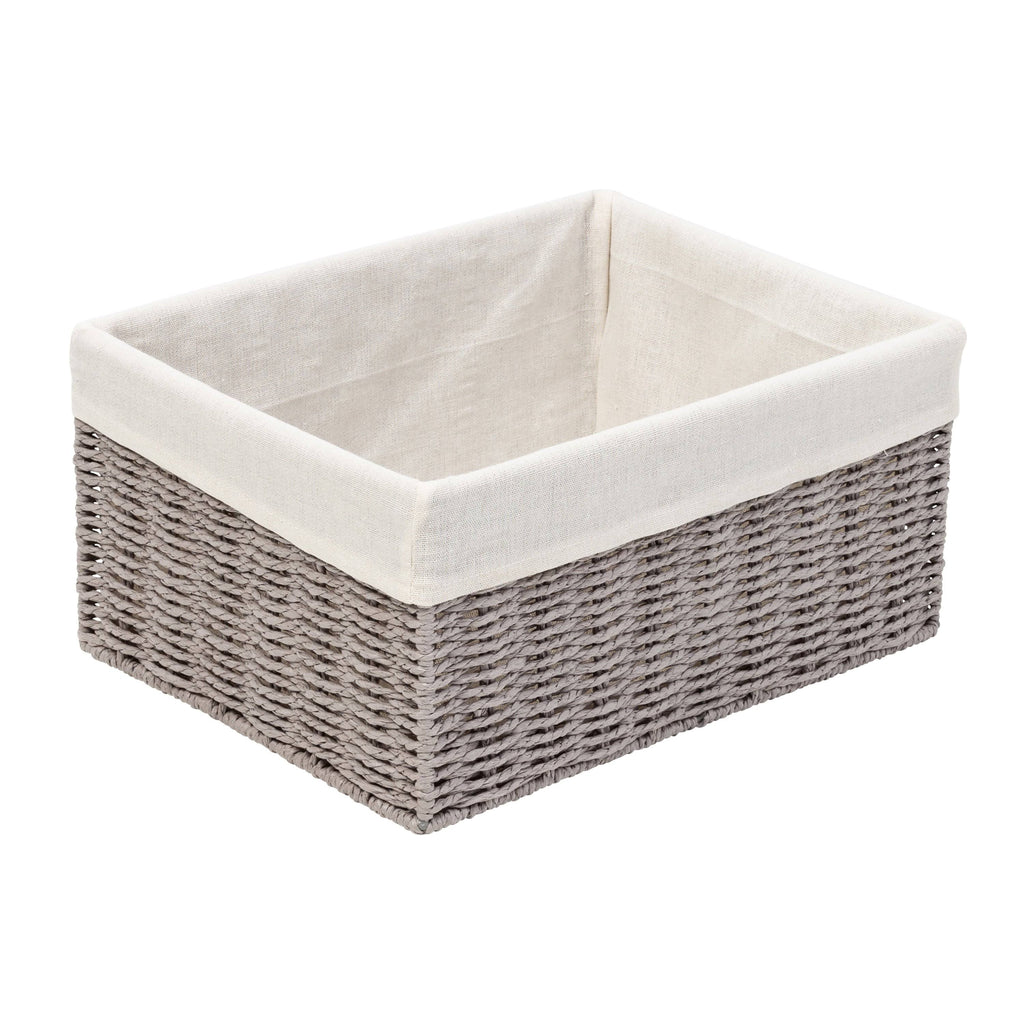 7-Piece Twisted Paper Rope Woven Bathroom Storage Basket Set Y400