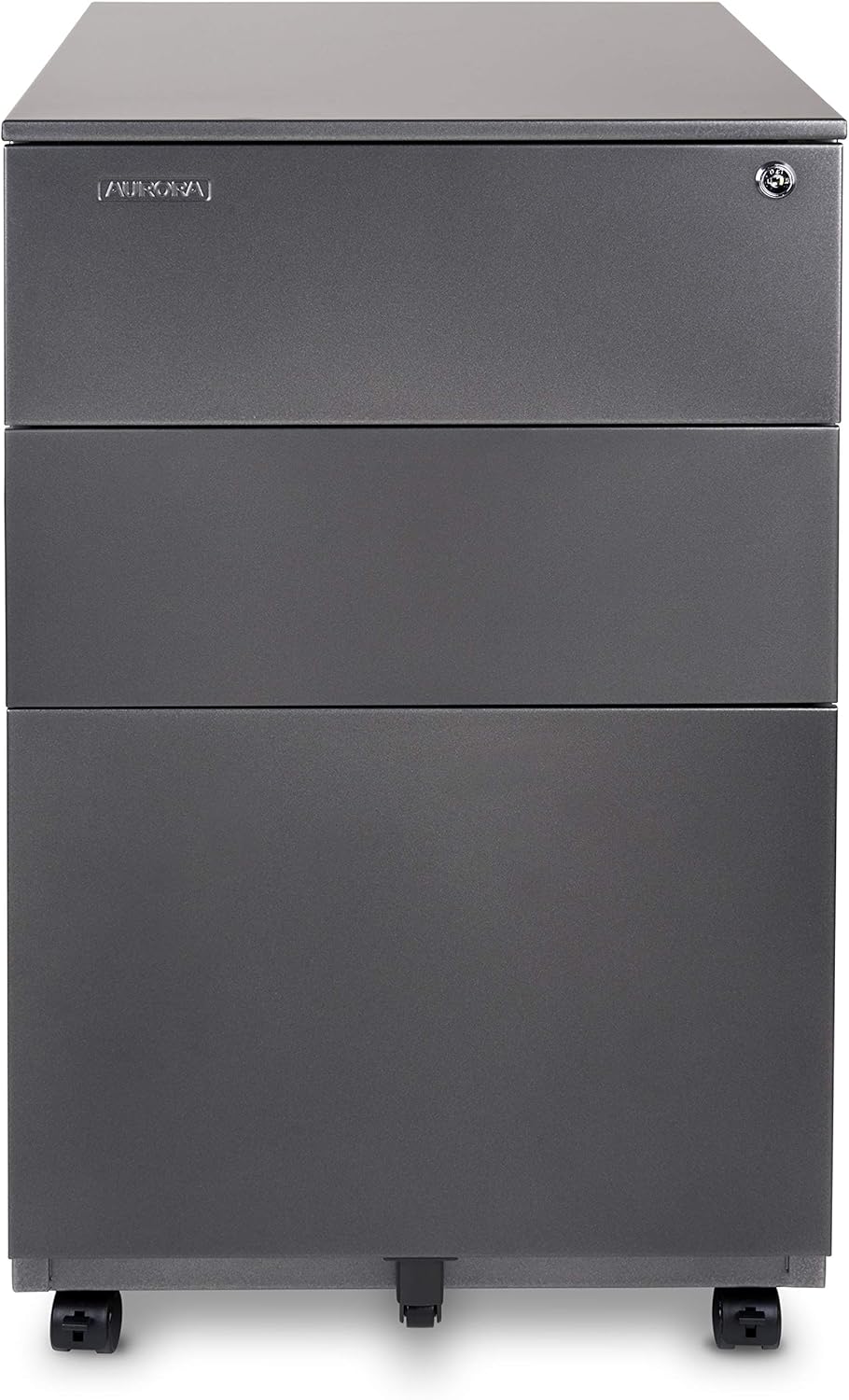 3-Drawer Metal Mobile File Cabinet with Lock B282