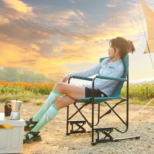 Blue Folding Camping Chair with Cup Holder D11468