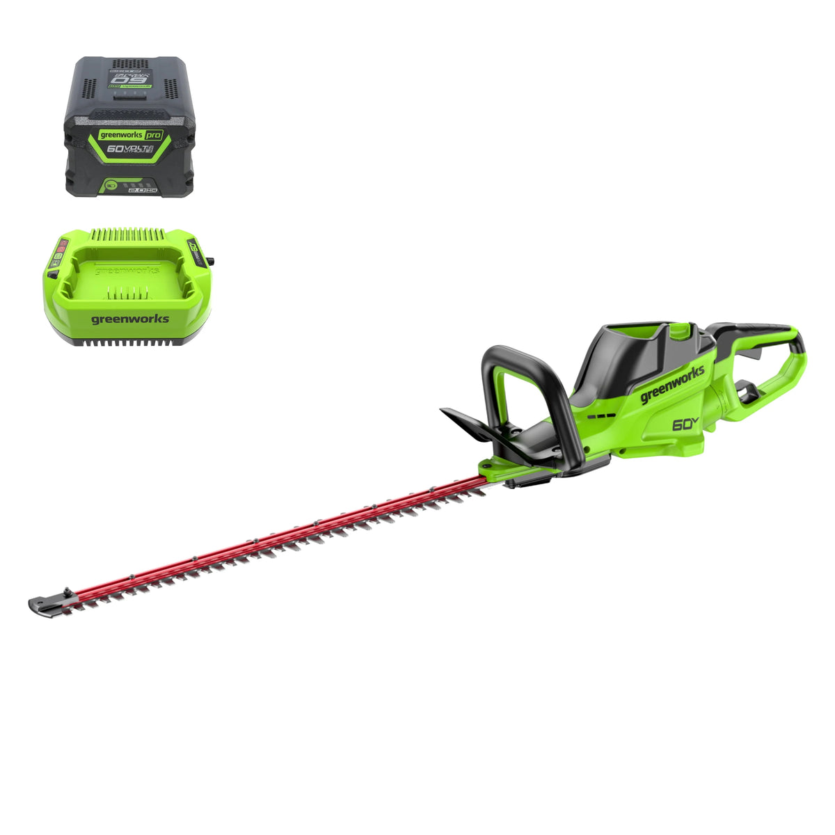 60V 26 Hedge Trimmer with 2.0 Ah Battery & 3 Amp Charger X319
