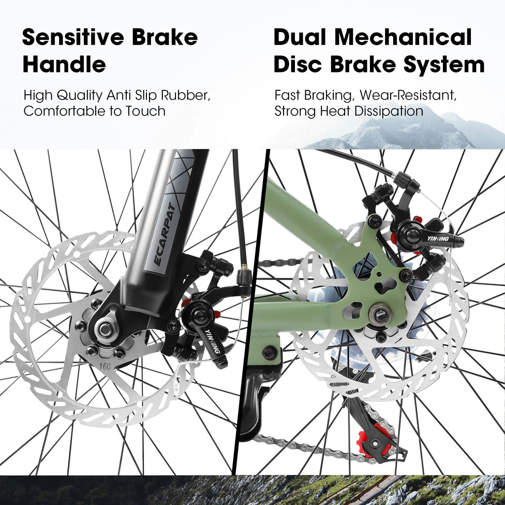 24 inch Mountain Bike with 21 Speed Disc Brakes J881523