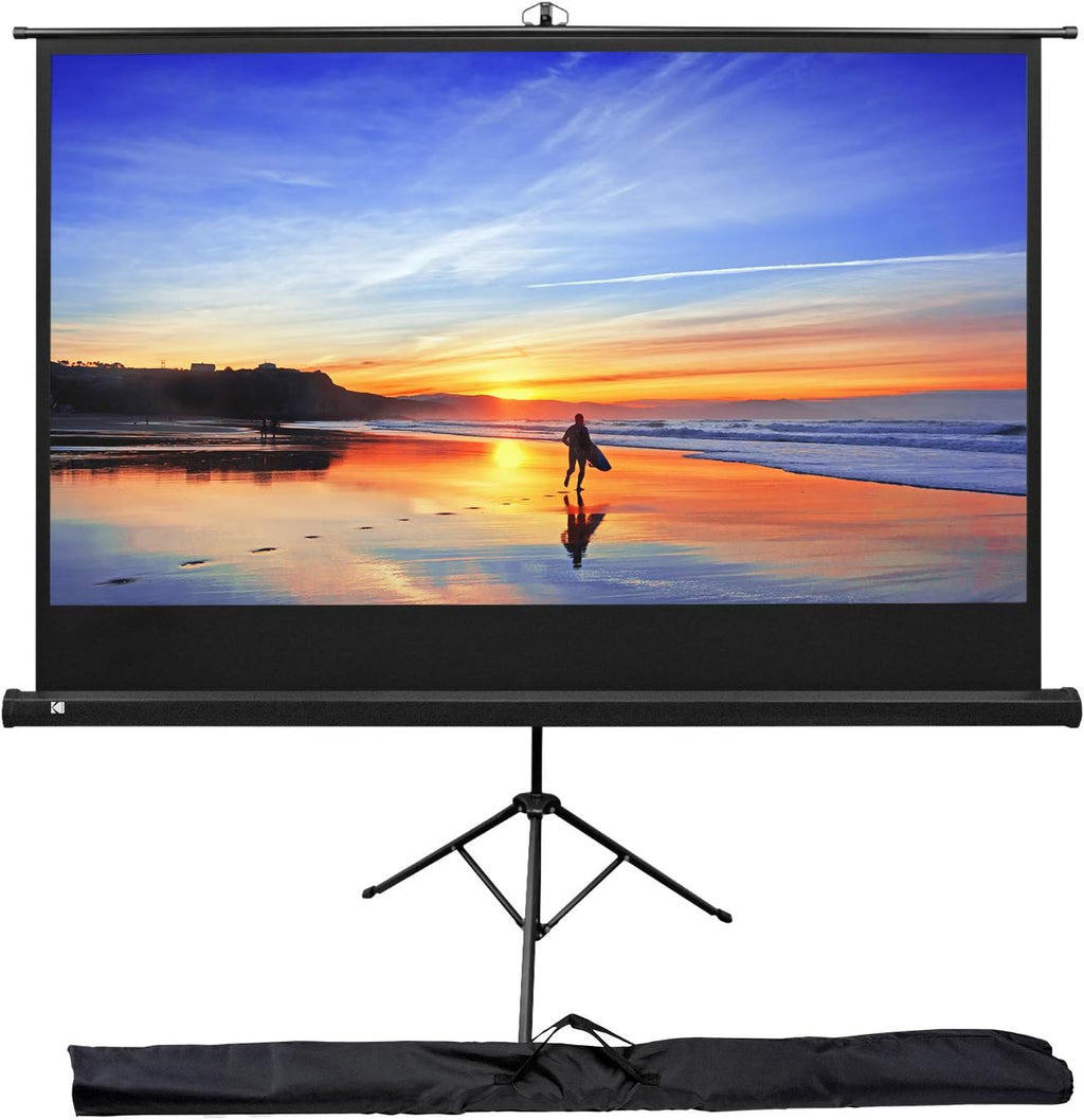 80” Portable Projection Screen with Tripod Stand and Carry Bag O765712