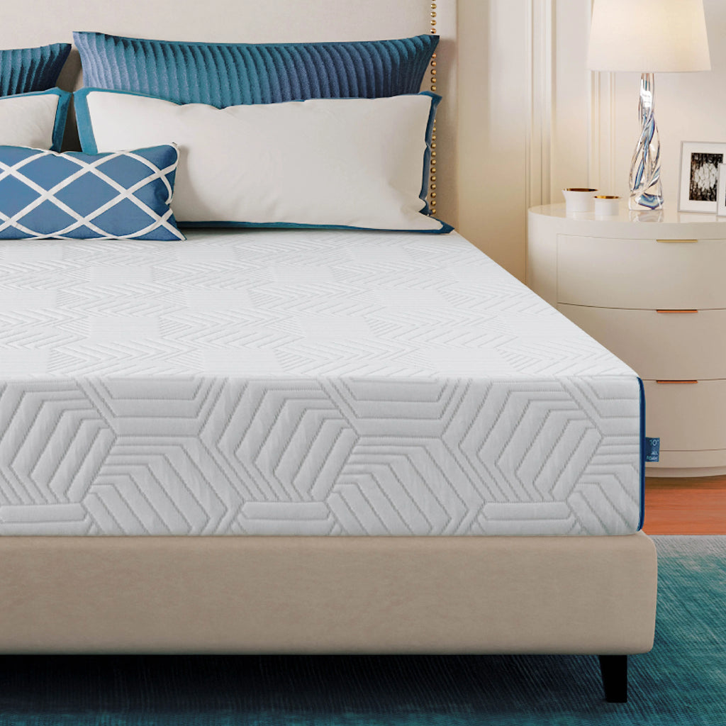 Blue 8 inch Cooling Gel Memory Foam Mattress I238
