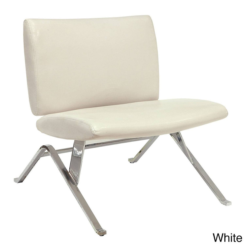 Black Faux Leather Accent Chair K27875