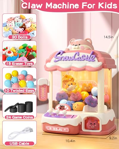 Mini Claw Machine with Music and 35 Mini Toys R388