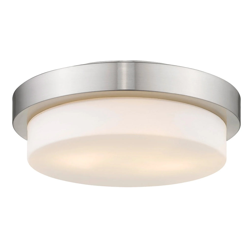 Flush Mount in Pewter with Opal Glass K629832