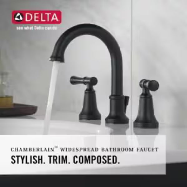 2-Handle Widespread Bathroom Faucet in Matte Black G940778
