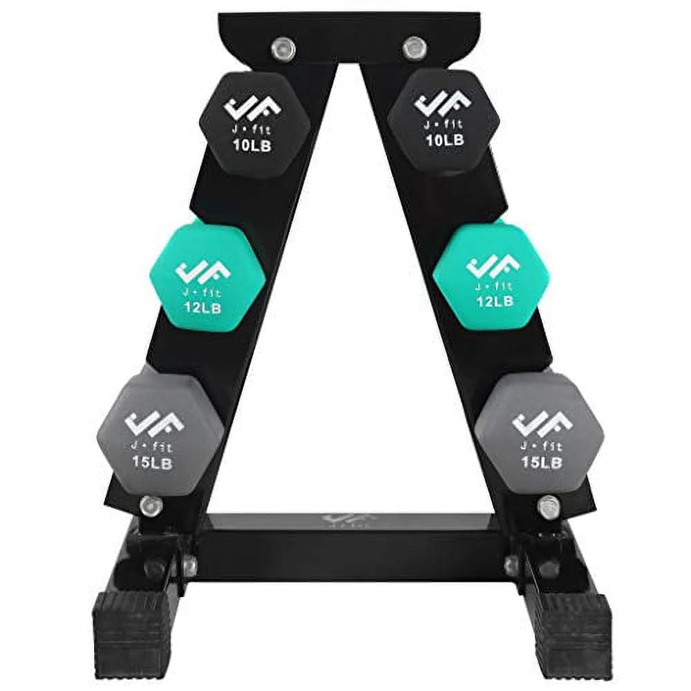 74 lb Dumbbell Set with Steel Stand E819603