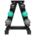 74 lb Dumbbell Set with Steel Stand E819603