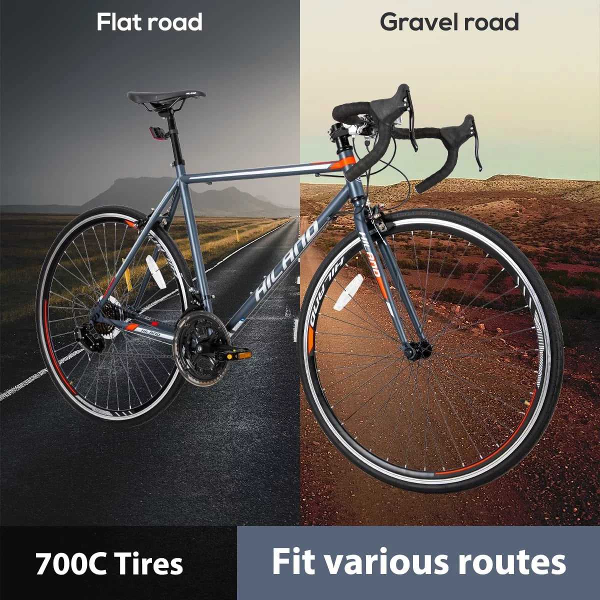 Aluminum 700C 14 speeds Road Bike V398510