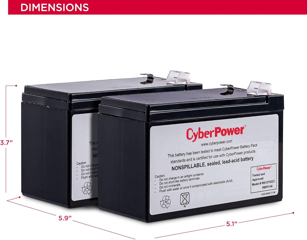 12V/7Ah UPS Replacement Battery Cartridge N8504