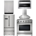 36 Electric Range, Range Hood, Microwave, Refrigerator, Dishwasher H685