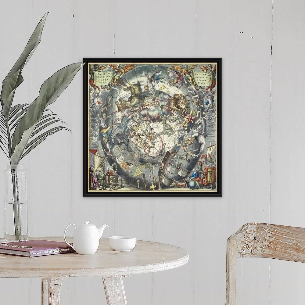 Black Float Frame Canvas Art 24 x 24 X6005