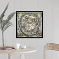 Black Float Frame Canvas Art 24 x 24 X6005
