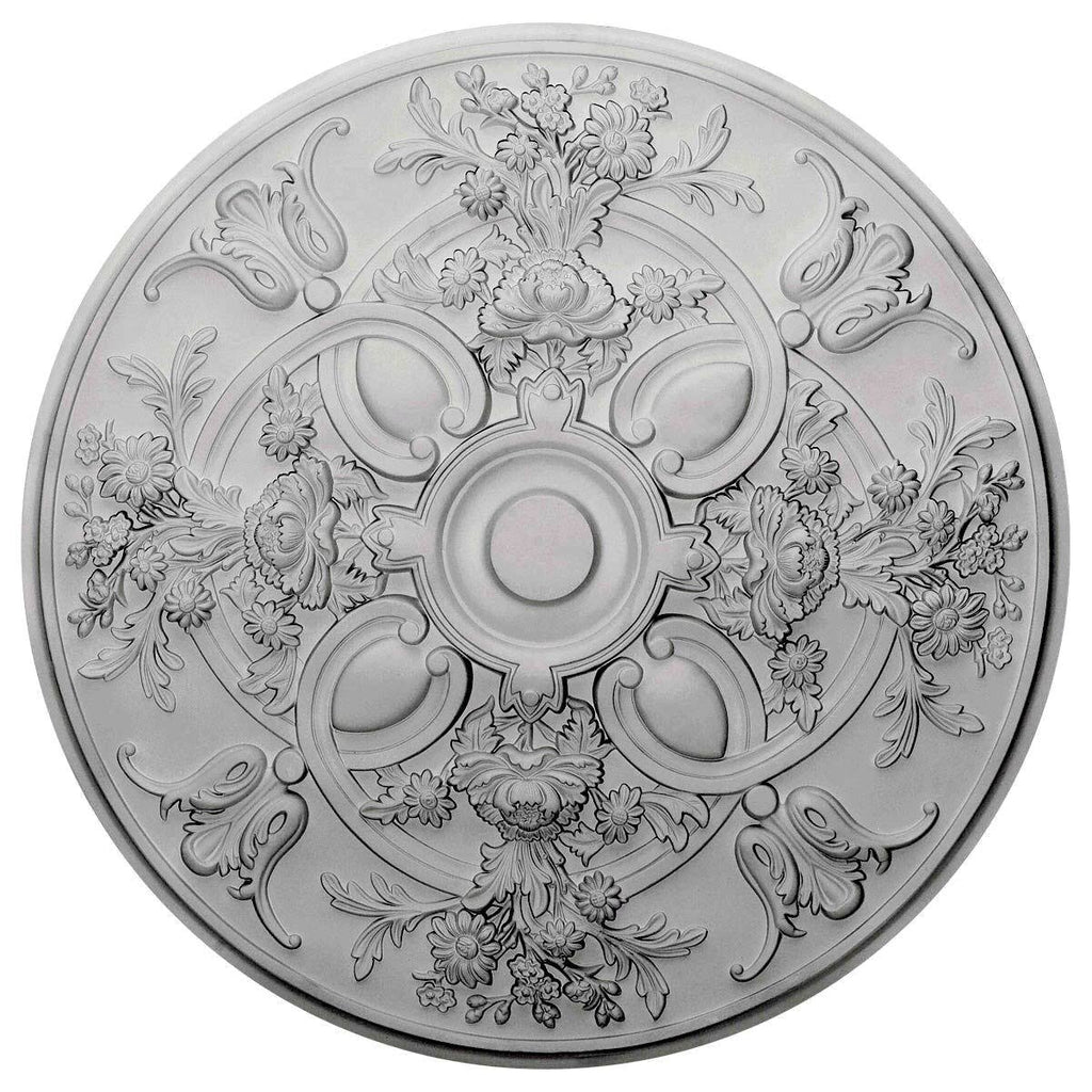 Hand-Painted Antique Copper Ceiling Medallion J84905
