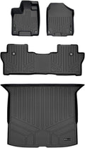 Custom Fit Floor Mats 2 Rows and Cargo Liner Set Black H419765