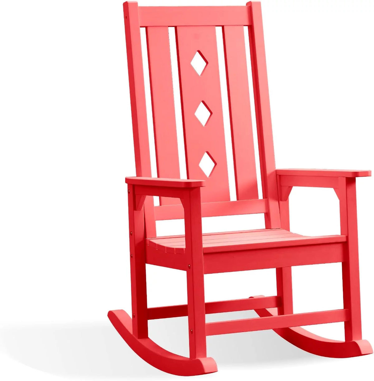 Oversized Weather Resistant Rocking Chair 350lbs Black X236