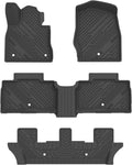 Black TPE All Weather Floor Mats Full Set J3536
