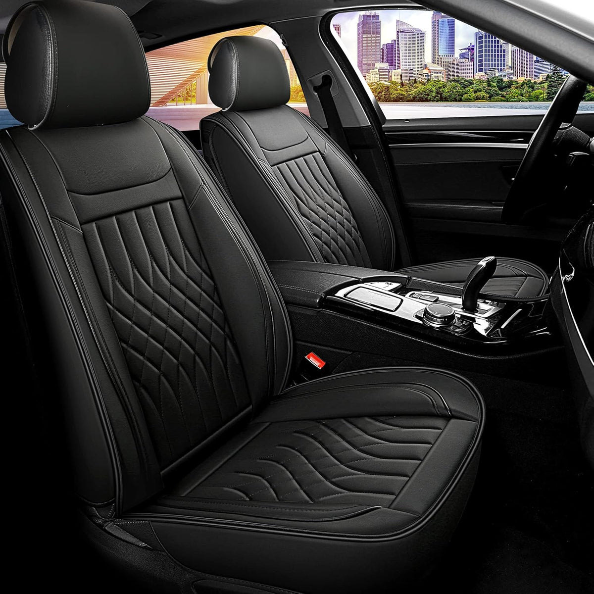 Leather Car Seat Covers Full Set U7404