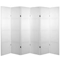 6 ft. Tall Canvas Room Divider 6 Panel N606589