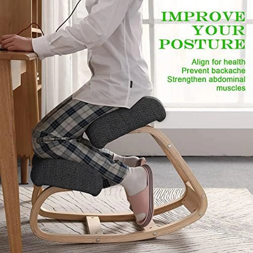 Ergonomic Kneeling Chair Grey O336308