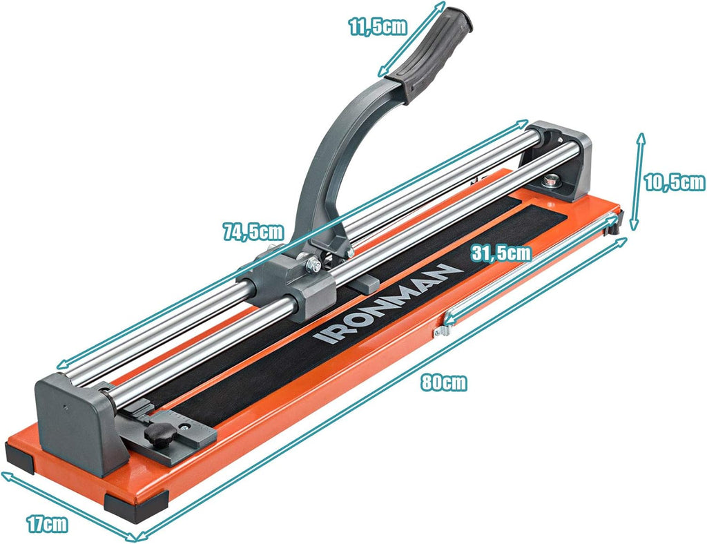 24 Inches Manual Tile Cutter with Tungsten Carbide Cutting Wheels M528