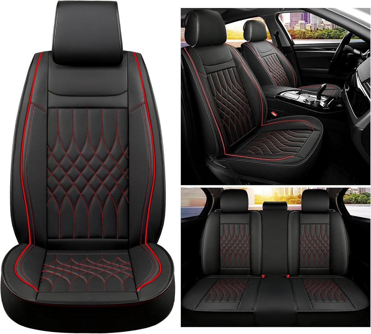 Leather Car Seat Covers Full Set U7404