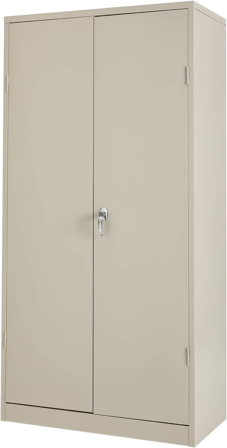 Tall Locking Steel Storage Cabinet with 4 Adjustable Shelves X94794