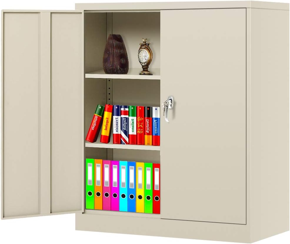 Locking Steel Storage Cabinet with Adjustable Shelves Q5875