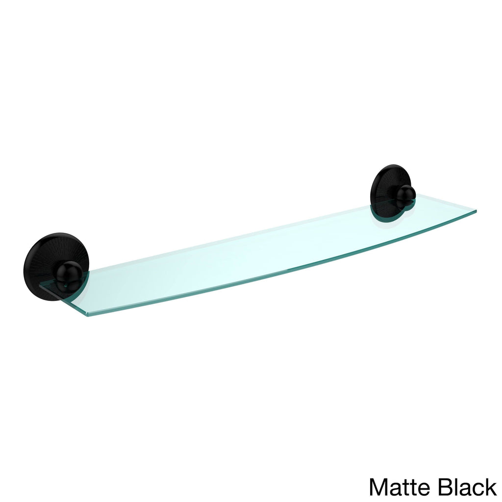 24 inch Glass Shelf Matte Black V826