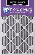 18x24x1 MERV 8 Pleated Carbon AC Furnace Air Filters 12 Pack F349