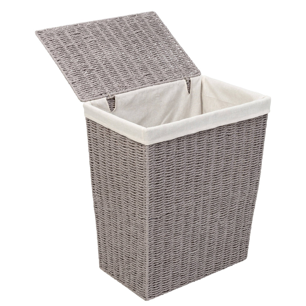 7-Piece Twisted Paper Rope Woven Bathroom Storage Basket Set Y400