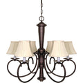 6 Light Old Bronze Chandelier G4669