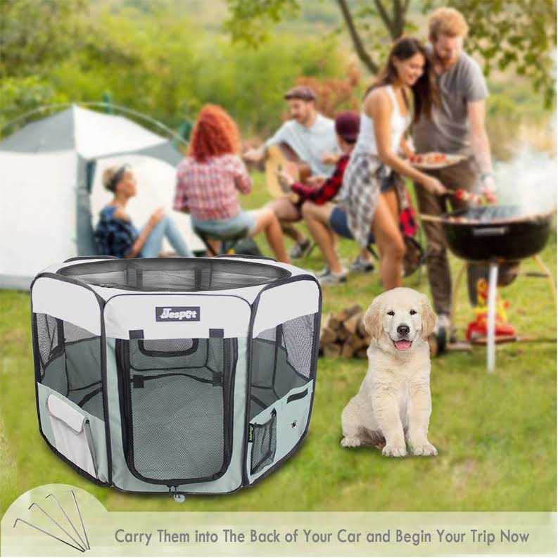 Portable Dog Exercise Pet Soft-Side Playpen H549775