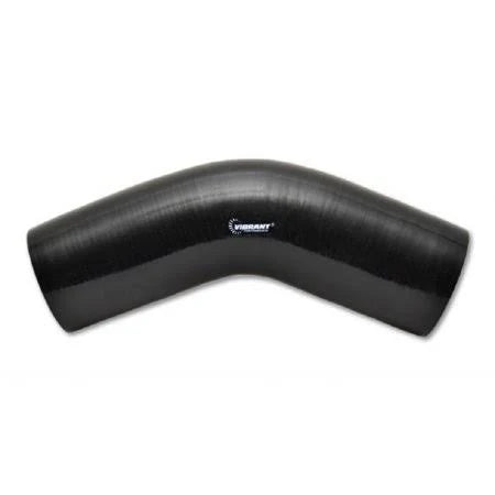 4 Ply Reinforced Silicone 45 Deg Elbow Connector 3in I.D. Black M894