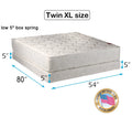 Twin Extra Long Mattress and Low Profile Box Spring Set S58361