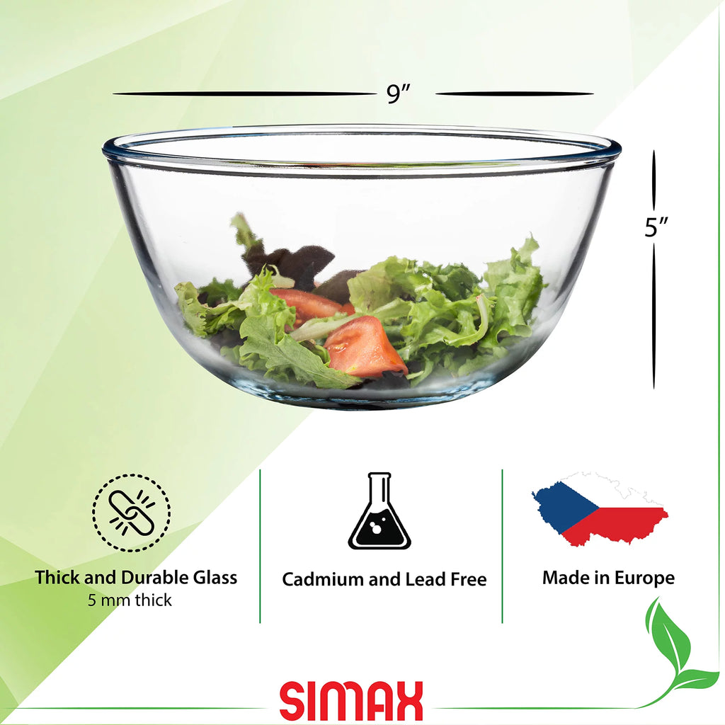 2.6 Quart Borosilicate Glass Mixing Bowl T3156