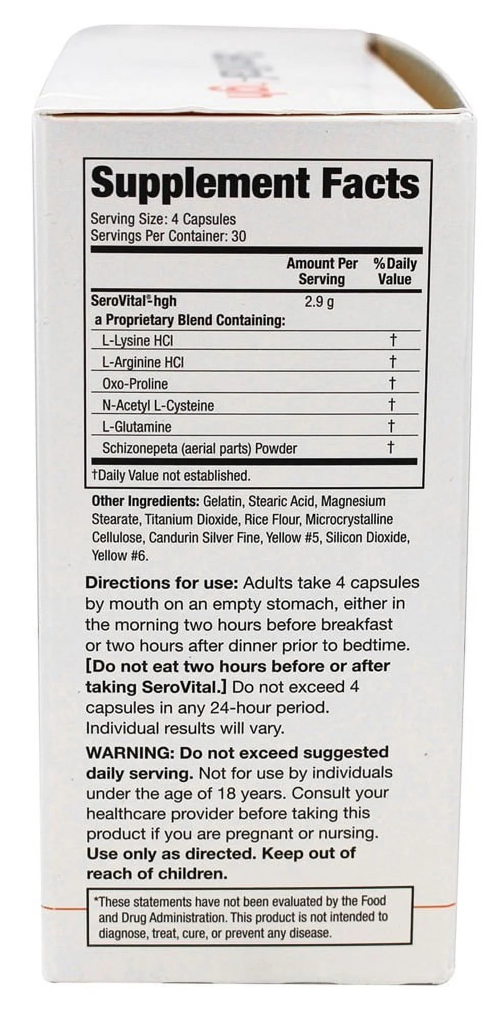 Anti-Aging Supplement Capsules 120 Ct J6161