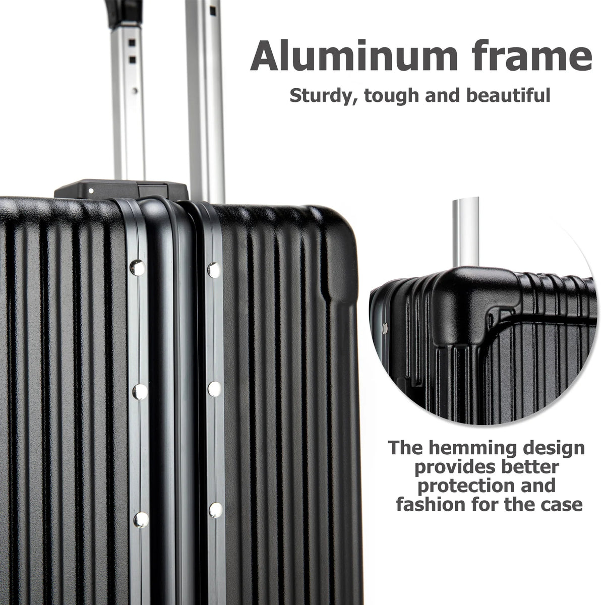 Aluminium Frame Hardside Expandable Spinner Wheel Luggage S4354