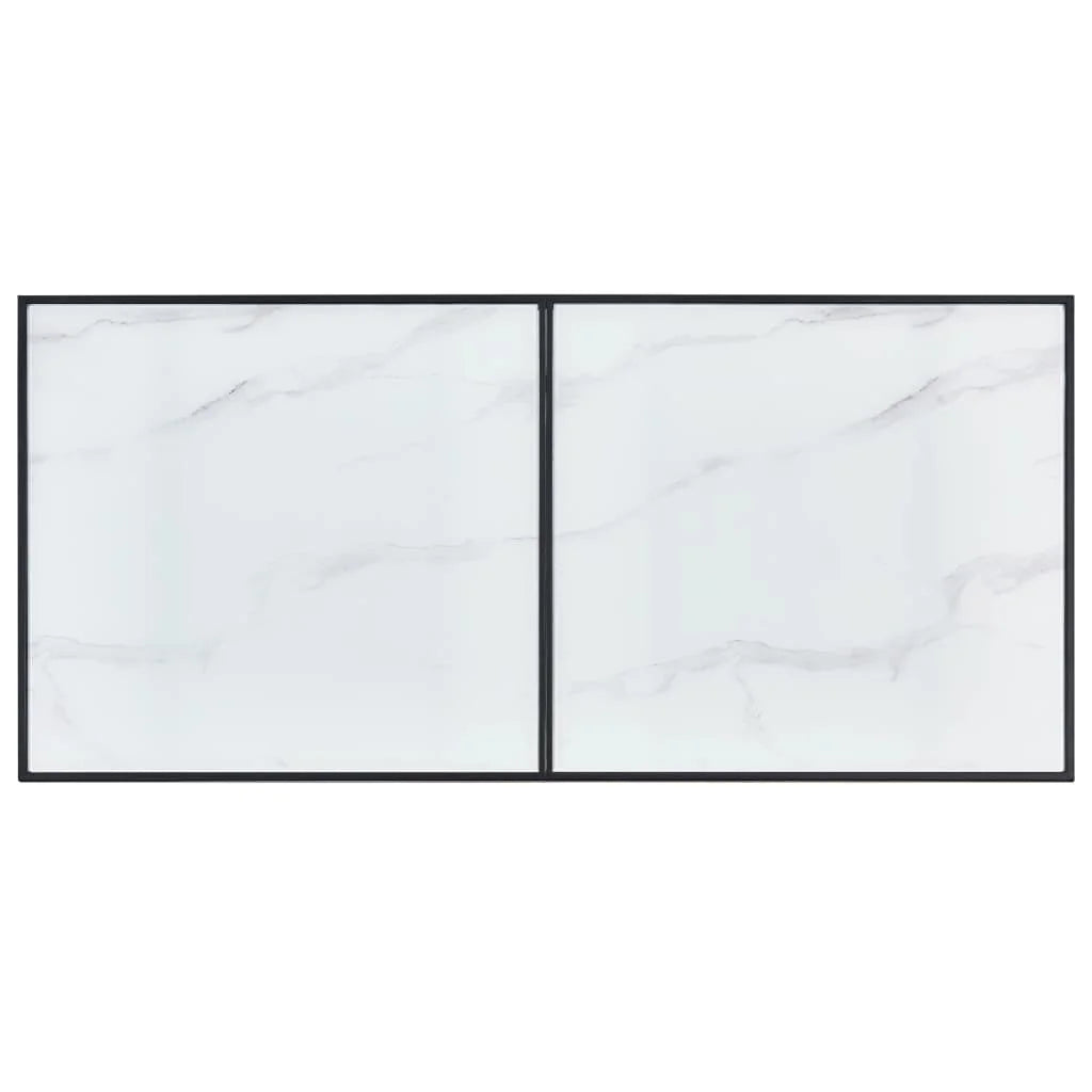 White Tempered Glass Dining Table R800