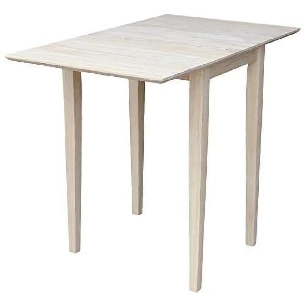 Unfinished Natural Wood Drop Leaf Dining Table V193529