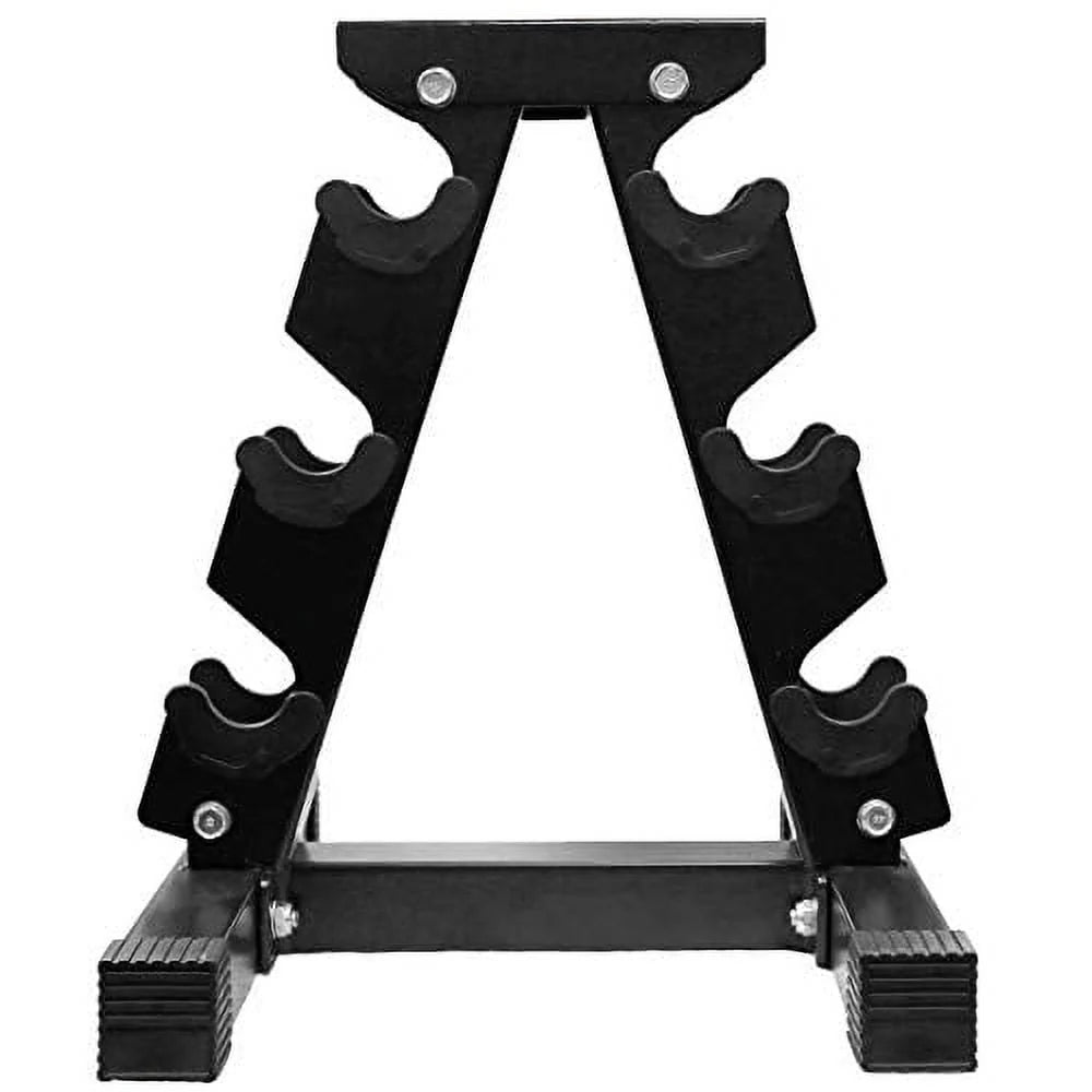 74 lb Dumbbell Set with Steel Stand E819603