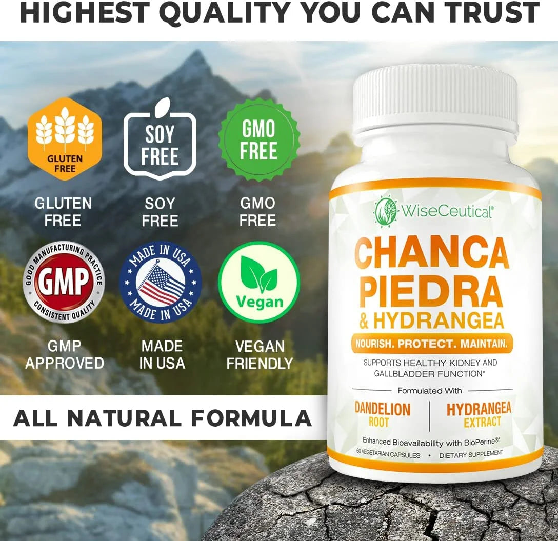 Chanca Piedra Hydrangea & Dandelion Root 60 Veggie Capsules H973850