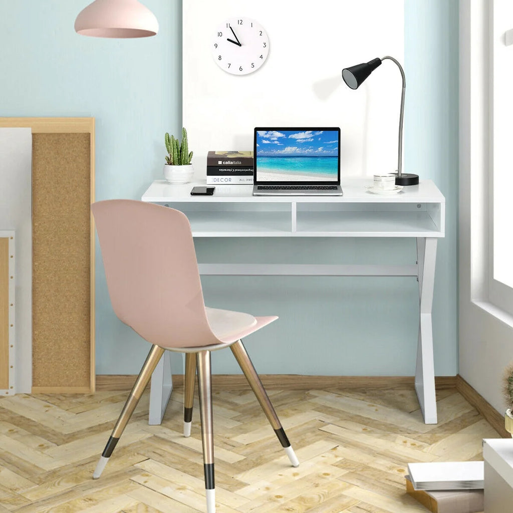 Modern Computer Desk Writing Desk Vanity Table with Storage C542