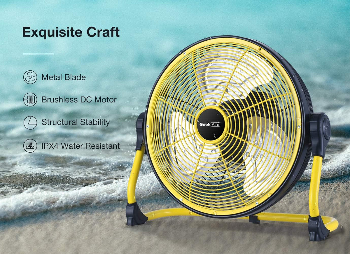 Battery Operated 12 Inch Portable Floor Fan U436