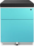 3-Drawer Metal Mobile File Cabinet with Lock B282