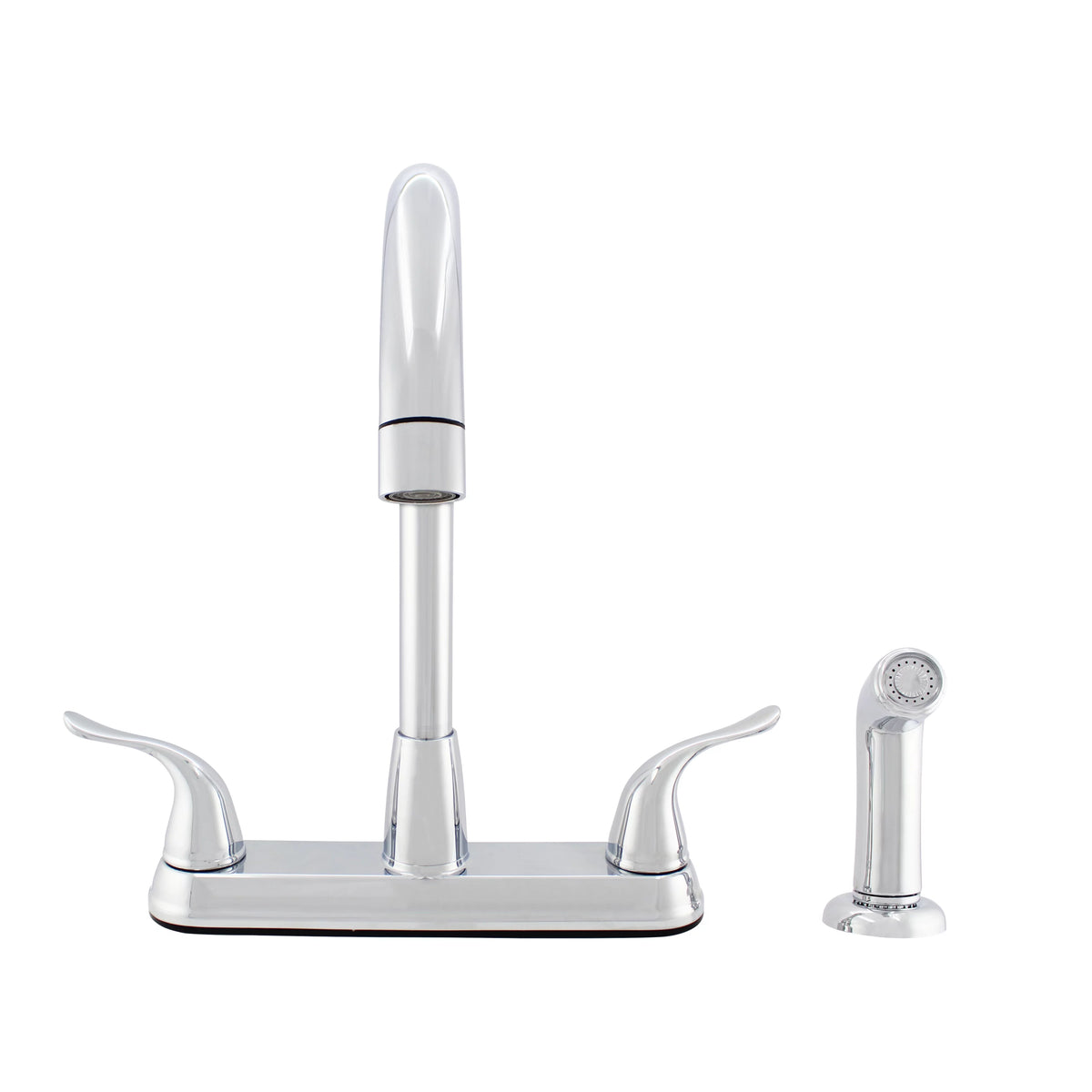 Hybrid Metal Deck Kitchen Sink Faucet with Side Spray M7778