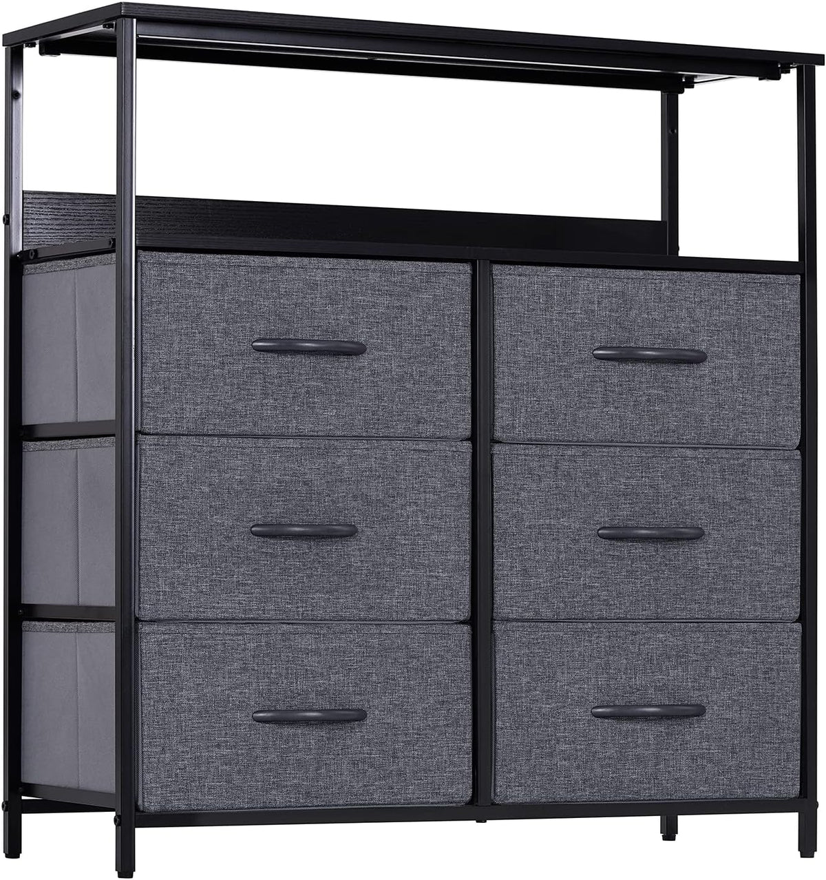 6 Drawer Dresser with Shelves Q1789