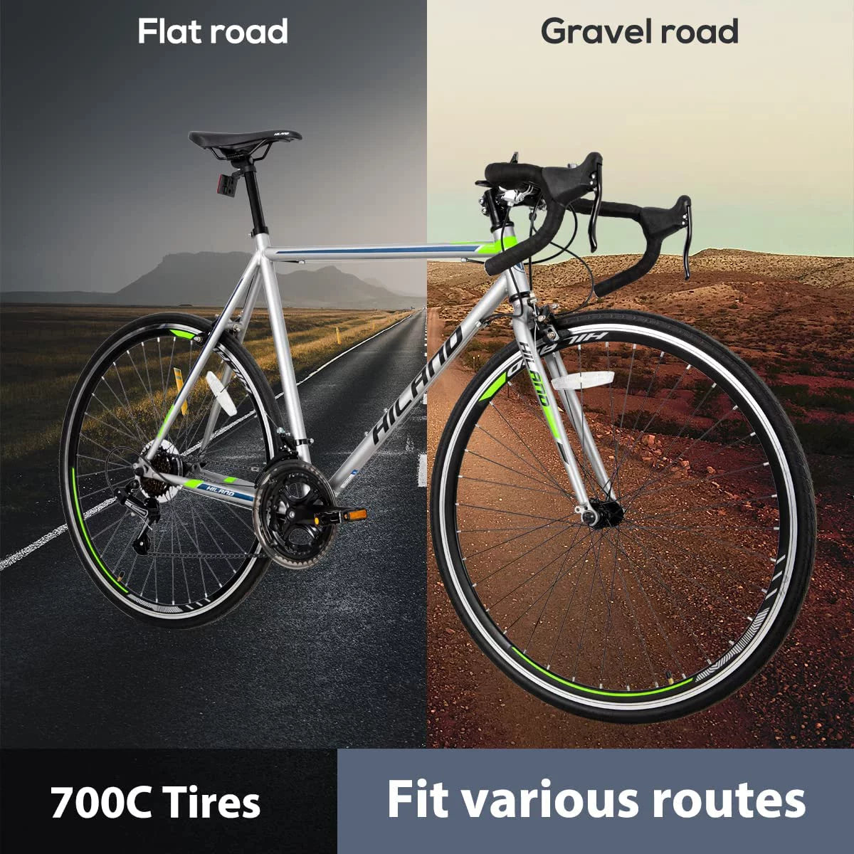Aluminum 700C 14 speeds Road Bike V398510
